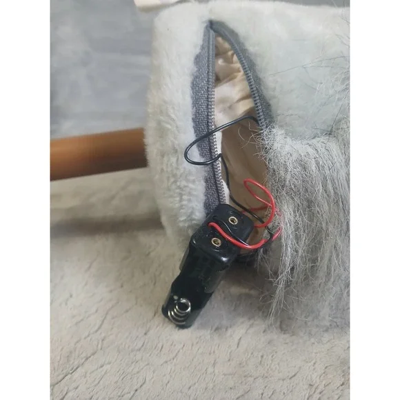 Vintage 1991 Great American Fun Corp Grey Plush Stick Hobby Horse Toy w/ Sounds - Picture 9 of 9